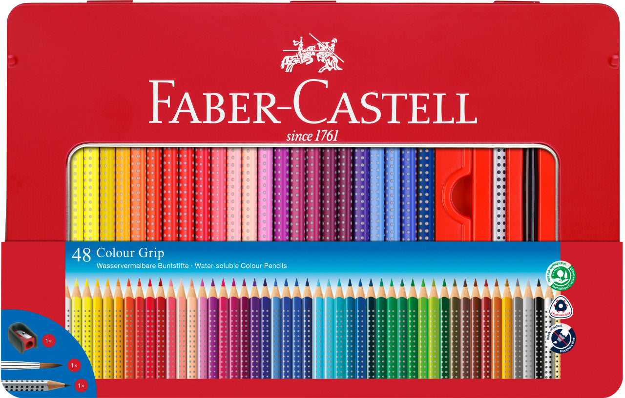 CREIOANE COLORATE 48 CULORI CUTIE METAL GRIP 2001 FABER-CASTELL CREIOANE COLORATE 48 CULORI CUTIE METAL GRIP 2001 FABER-CASTELL